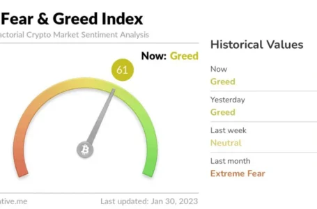 Bitcoin Fear and Greed Index showing crypto market sentiment from extreme fear to extreme greed